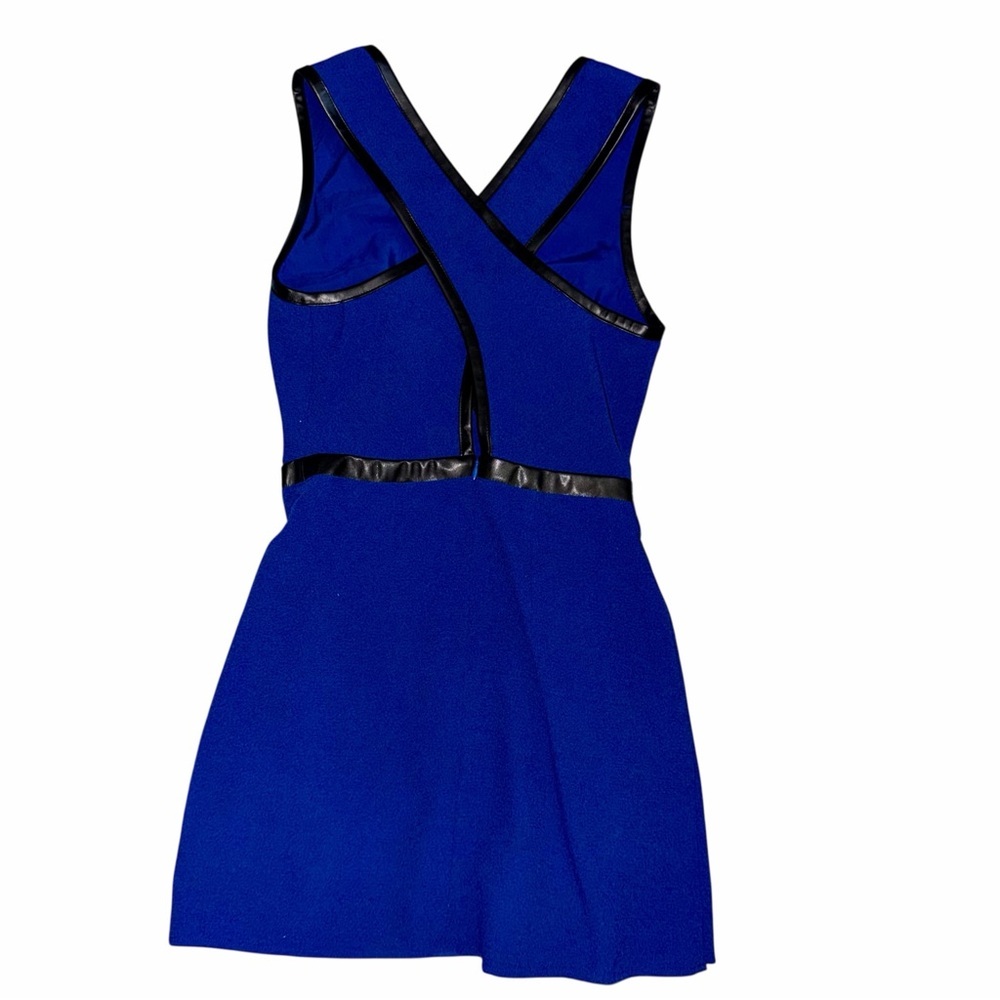 Maeve From Anthropologie Cobalt Blue Faux Wrap Dress NEW WITH TAGS Size 0 - Picture 6 of 10